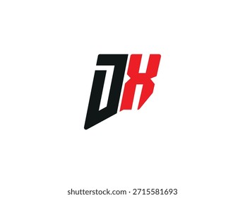 Stylish Letter DX monogram logo design XD vector logo designs, DX logo