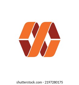 stylish letter M W logo icon vector graphic design