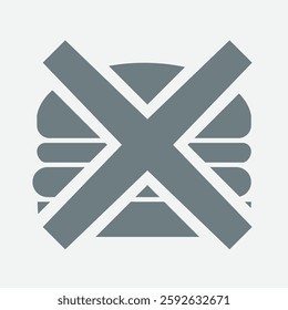 Stylish letter X icon, representing design, creativity, and modern typography