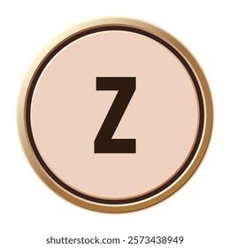 Stylish letter z design with a romantic twist, great for love-themed typography or events