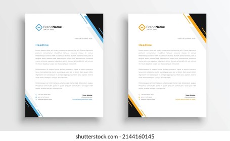 stylish letterhead design in moden style