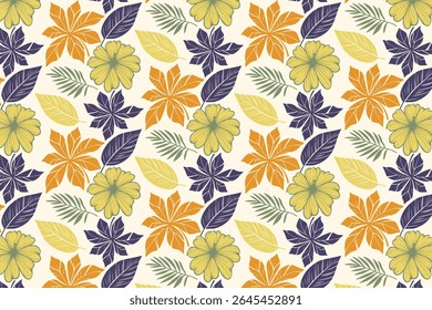 stylish line art floral repeat pattern with modern botanical themes perfect for pillow fabric and contemporary wallpaper

