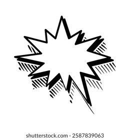 Stylish line art speech bubbles featuring subtle outline shadows. Ideal for comics, social media posts, advertisements, and graphic design projects.