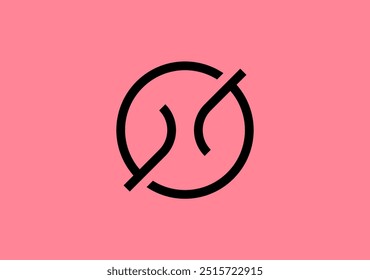 Stylish line design shapes SG, evoking luxury fashion and beauty, a fusion of sophistication and elegance in a captivating logo