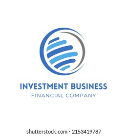 Stylish line logo graphic vector illustration, text. top view, perfect for finance business, corporate and more