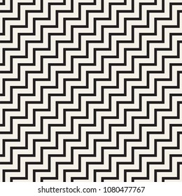 Stylish lines lattice. Ethnic monochrome texture. Abstract geometric background design. Vector seamless black and white pattern.