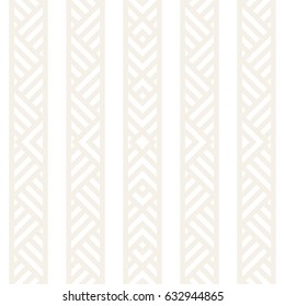 Stylish Lines Maze Lattice. Ethnic Monochrome Texture. Abstract Geometric Background Design. Vector Seamless Subtle Pattern.

