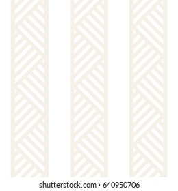 Stylish Lines Maze Lattice. Ethnic Monochrome Texture. Abstract Geometric Background Design. Vector Seamless Subtle Pattern.

