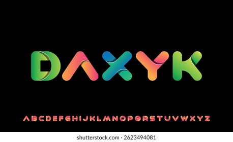 stylish lining capital alphabet letter logo design