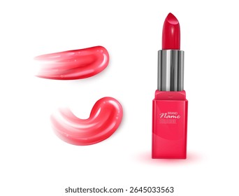 Lipsticks elegantes perfeito para beleza e maquiagem