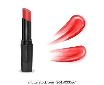Lipsticks elegantes perfeito para beleza e maquiagem