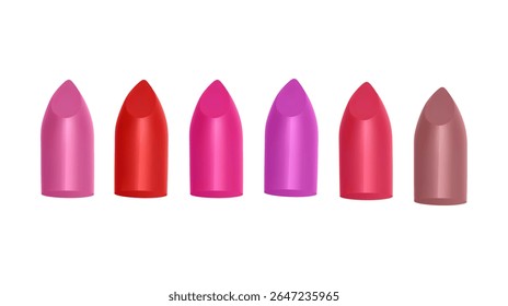 Lipsticks elegantes perfeito para beleza e maquiagem