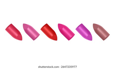 Lipsticks elegantes perfeito para beleza e maquiagem