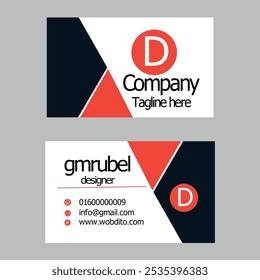 Stylish liquidity business card template, visiting card design