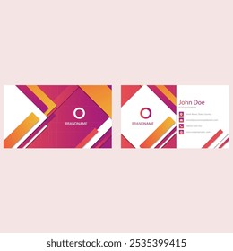 Stylish liquidity business card template, visiting card design