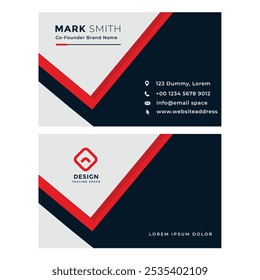 Stylish liquidity business card template, visiting card design