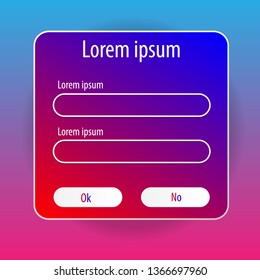 Stylish login window for your site or mobile app