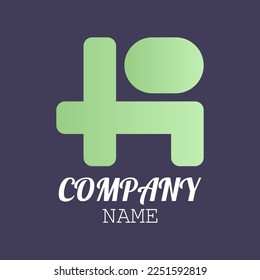 Stylish logo for the company. Finished logo. Vector