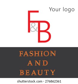 The stylish logo F&B, which means fashion and beauty.