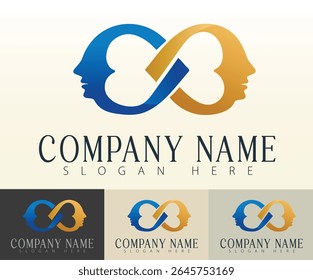 A stylish logo illustration focused on the infinity shape.