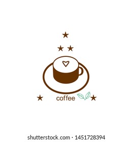 stylish logo love coffee, design, business card, signs, storefronts, postcards