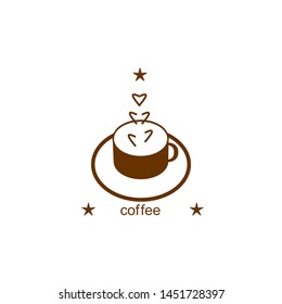stylish logo love coffee, design, business card, signs, storefronts, postcards