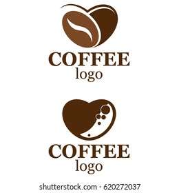 Stylish logo love coffee, design, business cards, signs, storefronts, postcards