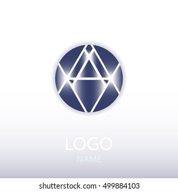 The stylish logo on a light background. Vector illustration eps10.