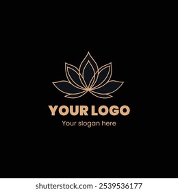 "Design de logotipo elegante Lotus para marca de bem-estar e beleza"

