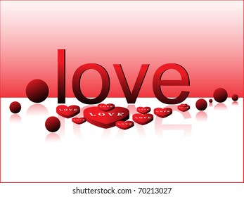 stylish love background with heart candy