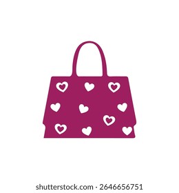 Stylish Love themed Shopping Bag Icon 