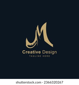 Stylish M Letter Logo Design
