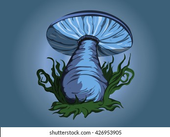 Stylish magic mushroom