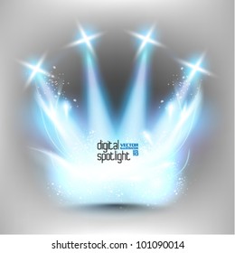 stylish magical spotlight effect vector design