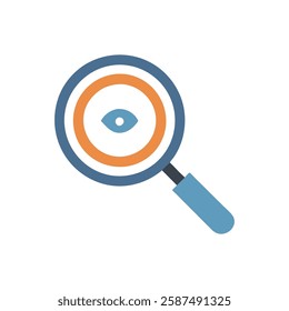 Stylish Magnifying Glass Icon for Learning