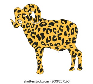 Stylish Mammal and Leopard Skin Seamless , animal seamless pattern For T-shirt Design