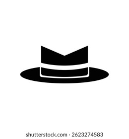 Stylish man hat icon design vector illustration