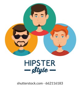 Stylish man icon