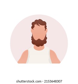 Stylish man icon. Isolated. Cartoon style. Vector illustration
