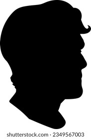 stylish man isolated vector silhouette icon