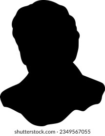 stylischer Mann einzeln auf Vektorsilhouette
