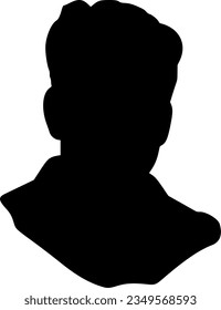 stylish man isolated vector silhouette icon
