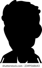 icono de la silueta vectorial aislada de un hombre elegante