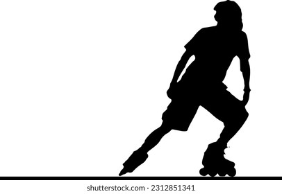 "Stylish Man Skating: Fashionable Moves on Wheels"
"Skateboarding Silhouette: Trendy Man Showing Off Skills"
"Silhouette Vector of Stylish Man Skating: Cool and Suave Moves"