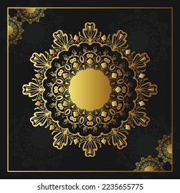 Stylish Mandala Design Illustration. Circle mandala  pattern illustration