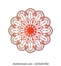 Stylish Mandala Design Illustration. Circle mandala  pattern illustration