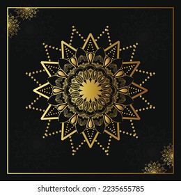 Stylische Mandala Design Illustration. Circle Mandala Mustergrafik