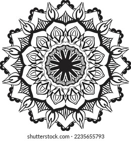 Stylische Mandala Design Illustration. Circle Mandala Mustergrafik