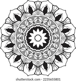 Stylische Mandala Design Illustration. Circle Mandala Mustergrafik
