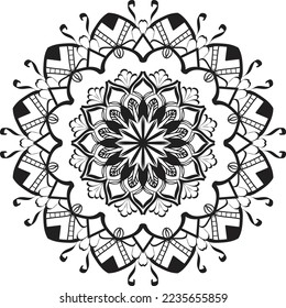 Stylische Mandala Design Illustration. Circle Mandala Mustergrafik